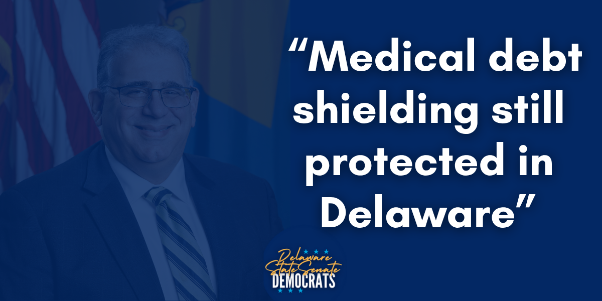 Medical debt shielding still protected in Delaware, thanks to Mantzavinos bill