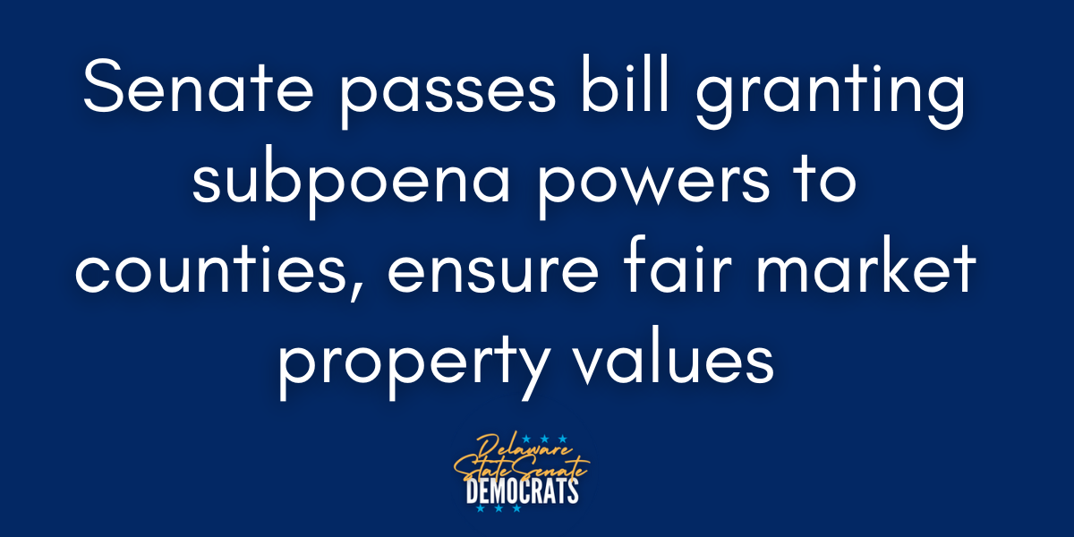 Senate passes bill granting subpoena powers to counties, ensure fair market property values